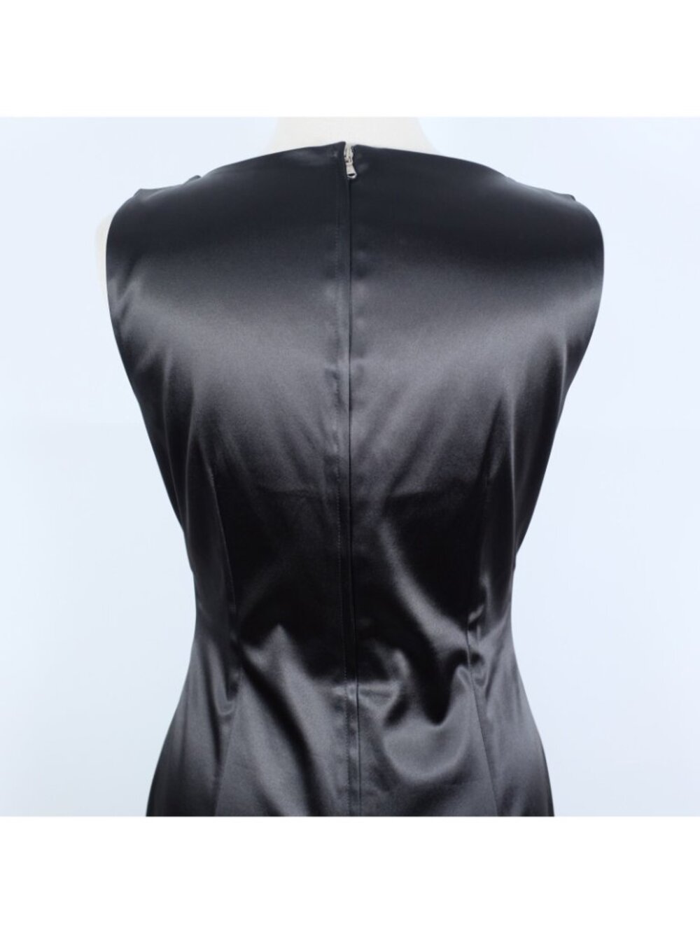 Dolce&Gabbana stretch dress 48 US 12 black satin bodycon - Picture 11 of 14
